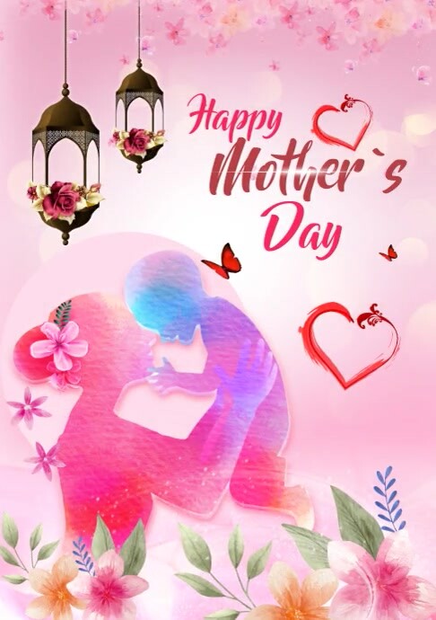 Happy Mother's Day A4 template