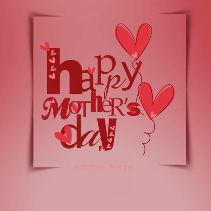 Happy Mother's day Okładka albumu template