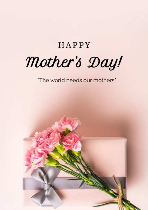 happy mother's day A4 template