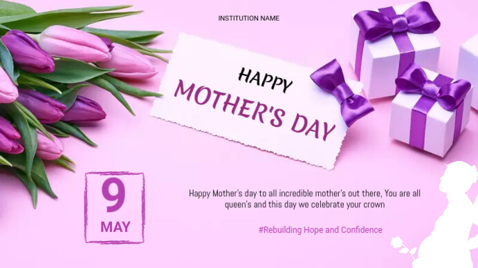 Happy Mother's day Prezentacja (16:9) template