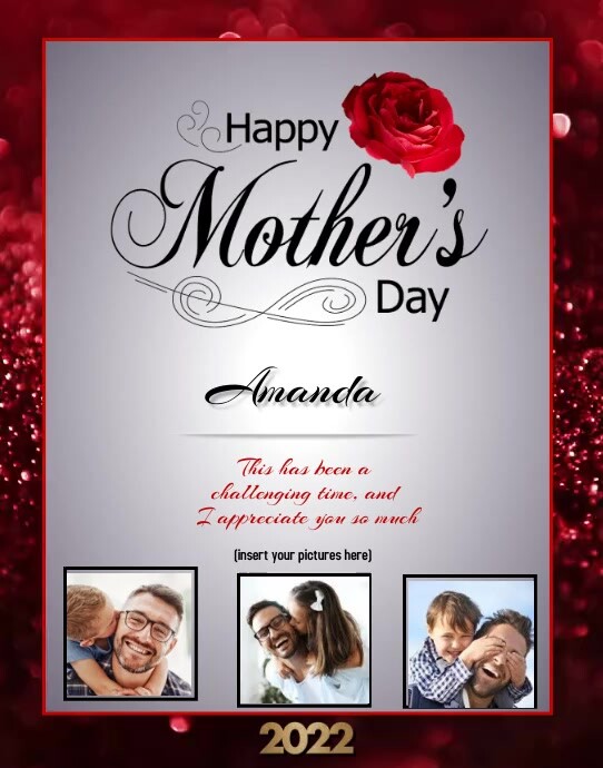 Happy Mother's day Plakat/tablica ścienna template