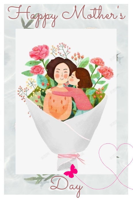 Happy Mother's Day Plakat template