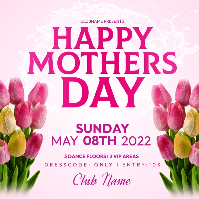 Happy Mother's Day Flyer Template Wpis na Instagrama