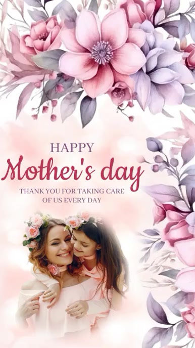 happy mother's day photo post card template Instagram Story