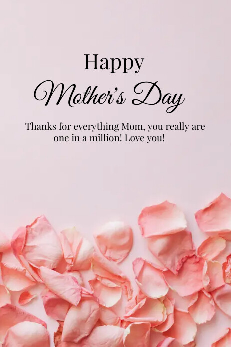 Happy Mother's Day Poster Template | PosterMyWall