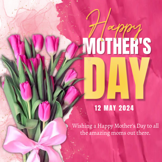 happy mother's day poster Wpis na Instagrama template