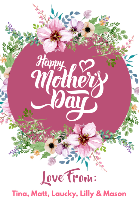 Happy Mother's Day Poster Template | PosterMyWall