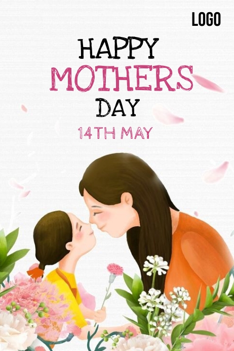Happy Mother's Day Poster template