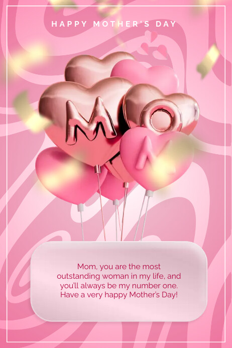 Happy Mother's Day Poster Template | PosterMyWall