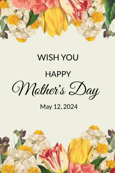 Happy Mother's Day Poster Template | PosterMyWall