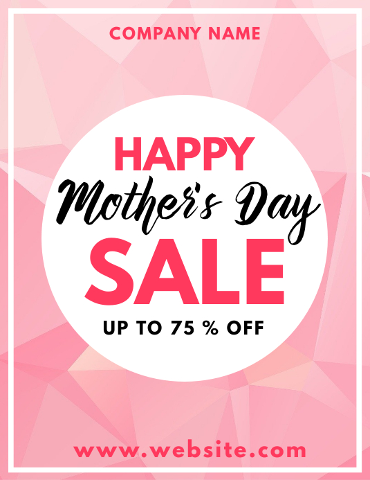 happy mother's day sales flyer Template PosterMyWall