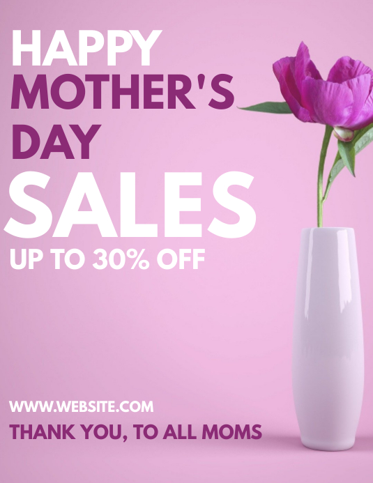 Happy mother's day sales flyer template desig PosterMyWall