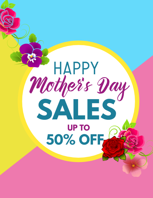 Happy mother's day sales flyer template PosterMyWall