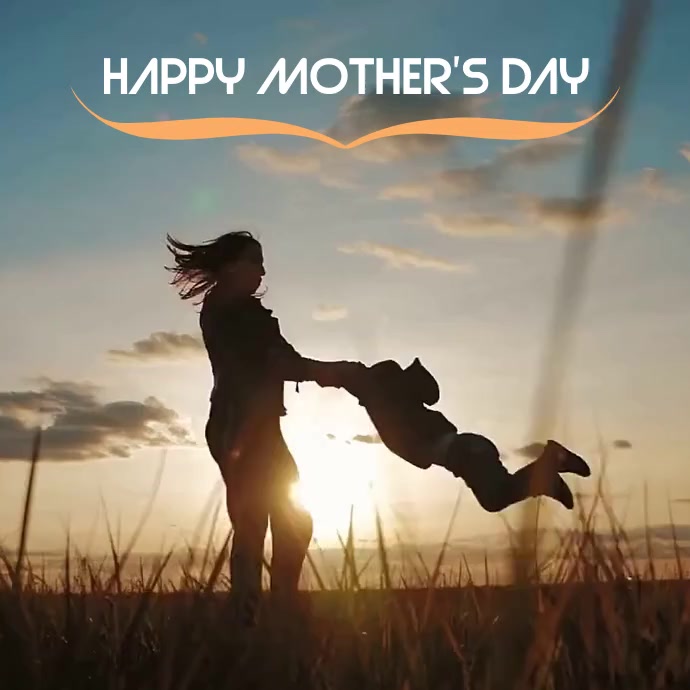 Happy Mother's Day square video Instagram 帖子 template