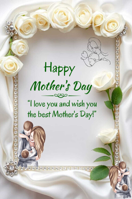 Happy mother's Day template 2025 Banner 4' × 6'