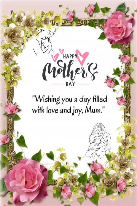 Happy mother's Day template 2025 Plakat