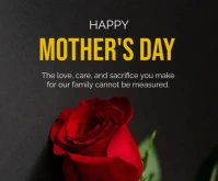 Happy mother's day templates Rectangle moyen