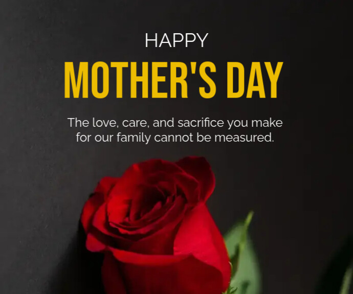 Happy mother's day templates Średni prostokąt