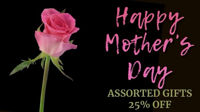 Happy Mother's Day Video Ad Template Ekran reklamowy (16:9)