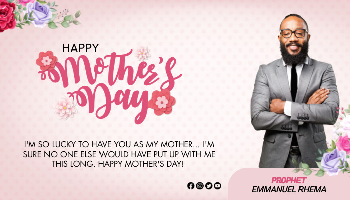 HAPPY MOTHER'S DAY WISH Blog Header template
