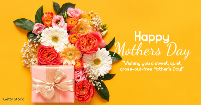 Happy Mother's Day wishes text message flower Obraz udostępniany na Facebooku template