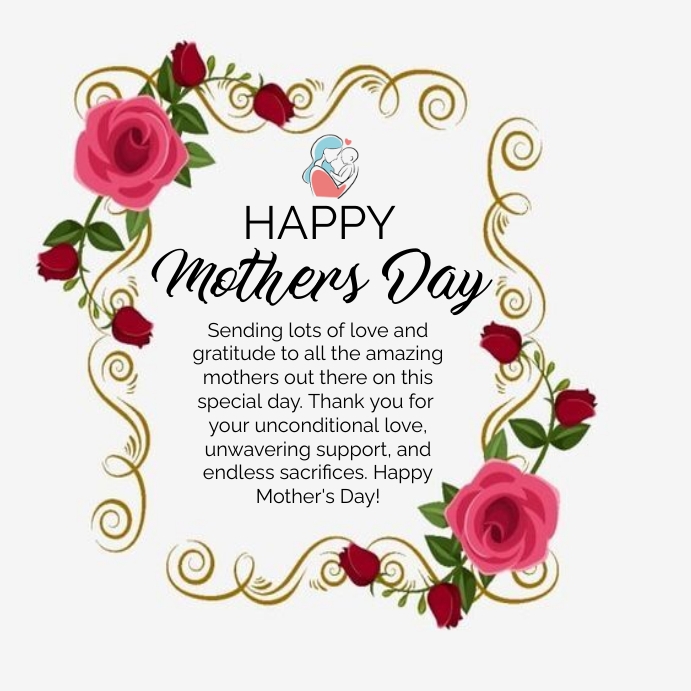 Happy mother day , Happy mother day facebook Сообщение Instagram template