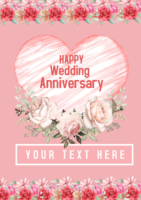 Wedding Anniversary Template Postermywall Wedding Anniversary Template Postermywall