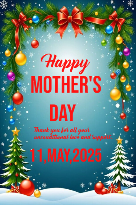 Happy mother day template 2025 Poster