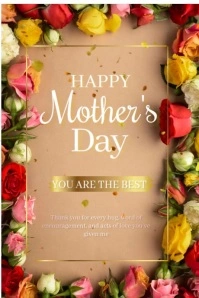 happy mothers day โปสเตอร์ template