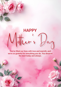 HAPPY MOTHERS DAY A5 template