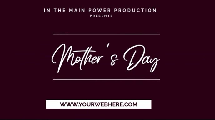 happy mothers day Ecrã digital (16:9) template