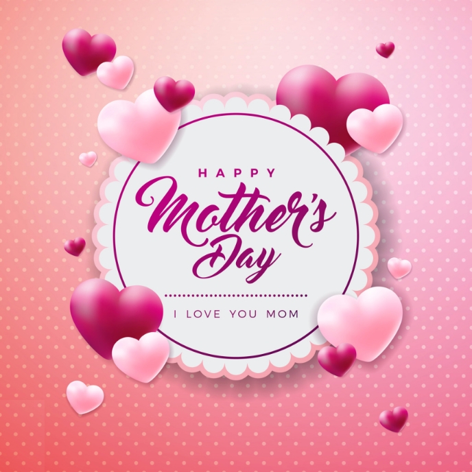 Happy Mothers Day Pochette d'album template