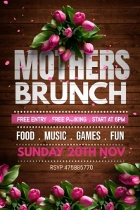 happy mothers day Poster template