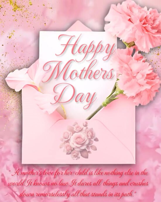 happy mothers day Instagram Portrait template