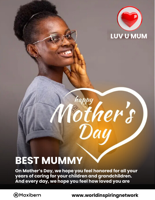 Happy Mothers Day Flyer template