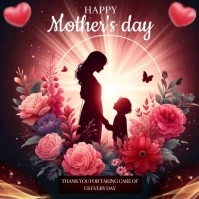 happy mothers day instagram square post Persegi (1:1) template