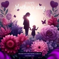happy mothers day instagram square post Carré (1:1) template