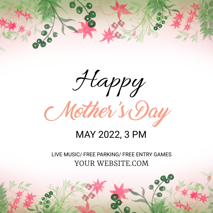 happy mothers day poster Template | PosterMyWall happy-mothers-day-poster-template-postermywall