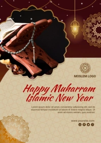 Happy Muharram A5 template
