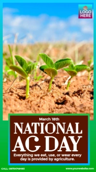Happy National Ag Day Instagram Story template