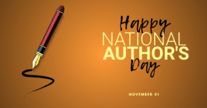 Happy National Author's Day Free image Isithombe Esabiwe ku-Facebook template