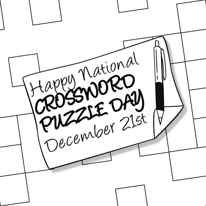 Happy National Crossword Puzzle Day Instagram Post Template | PosterMyWall