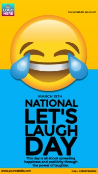Happy National Let's Laugh Day Historia de Instagram template