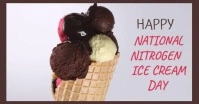 happy national nitrogen icecream day Facebook Event Cover template