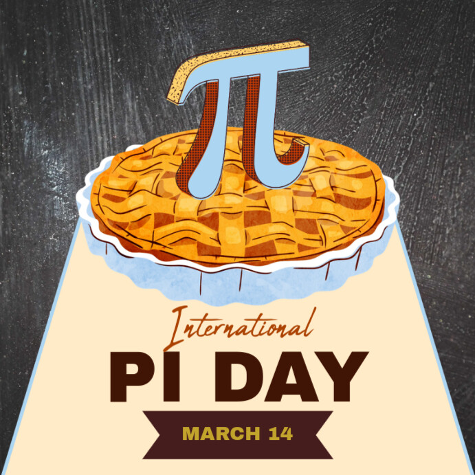Happy national Pi day Instagram Post template