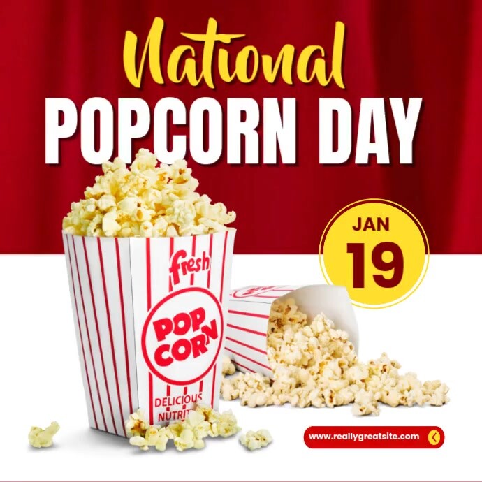 Popcorn Promotion Instagram Ad Template | PosterMyWall