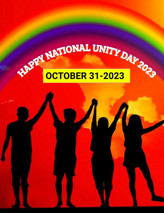Unity Flyer happy national unity day 2023 flyer Template | PosterMyWall