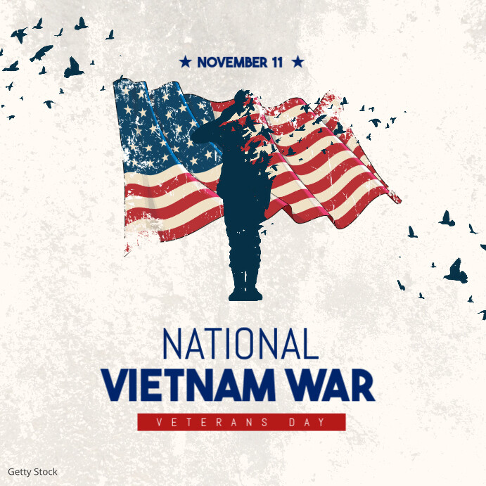 Happy National Vietnam War Veterans Day Instagram Post template