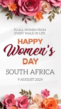 Happy National Women's day South Africa Templ Instagram Story template