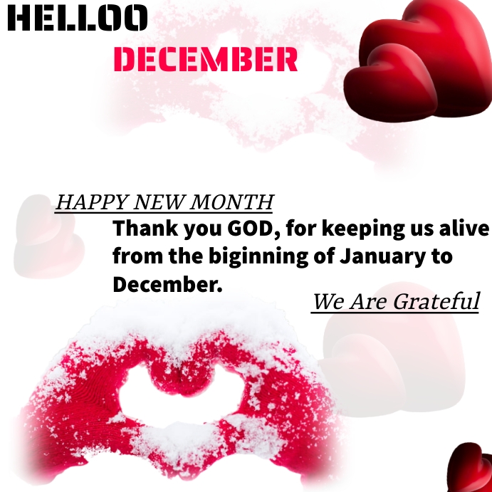 Happy New Month December Template PosterMyWall Happy new month december template postermywall